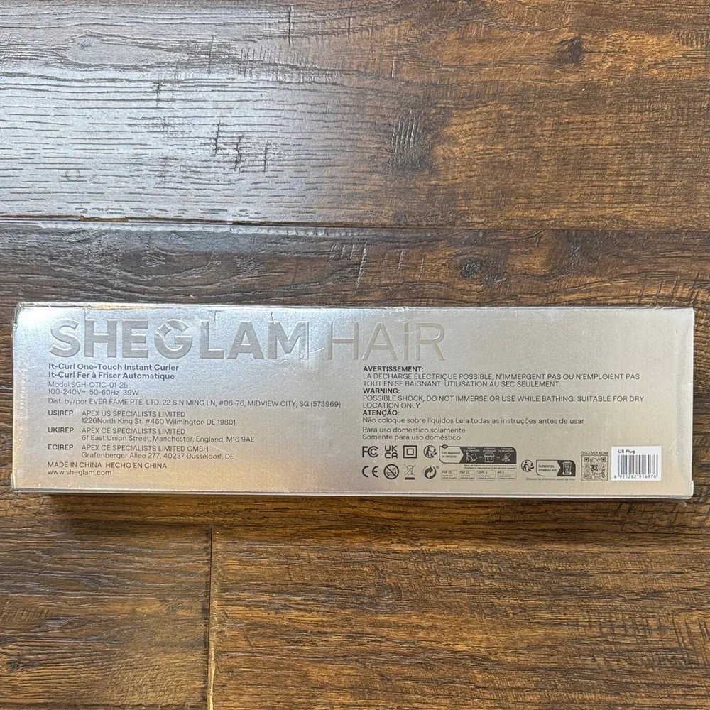 SHEGLAM It-Curl One-Touch Instant Curler - Silver and Orange